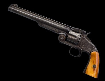 Antique SMITH & WESSON No. 3 American .44 Revolver with Ivory Grips