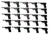 WWII German P.38 9mm Pistol Collection: Walther AC, Mauser BYF,  Spreewerke CYQ, SVW 45