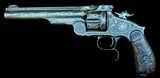 Antique SMITH & WESSON NEW MODEL NO. 3 RUSSIAN SILVER .44 CAL. REVOLVER - 6 of 20