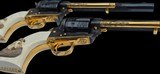 Engraved Consecutive Numbered Colt SAA .45 Colt Revolvers with Carved Ivory Grips - 7 of 20