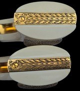 Engraved Consecutive Numbered Colt SAA .45 Colt Revolvers with Carved Ivory Grips - 13 of 20