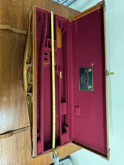 Purdey 2 barrel (20b) case w canvas cover - Image 3 of 4