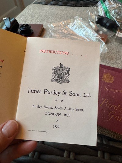 Purdey Instruction Books - Image 3 of 3
