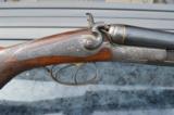 Wilh. Friedlein 12 ga. double barrel, side by side, hammer, engraved pre1891 German/Austrian shotgun - 2 of 10