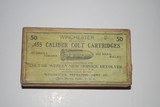 Winchester .455 Colt - 2 P/C Full - 1st/2nd Year Box 1898 - 1899 - 1 of 6