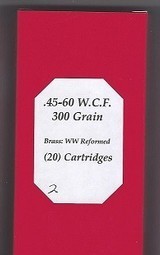 .45-60 W.C.F. Buffalo Arms Full Box (20) Cartridges - 1 of 1