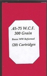 .45-75 W.C.F. Buffalo Arms Full Box (20) Cartridges - 1 of 1