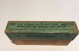 Winchester Model 1886 - .40-70 - 2 P/C Box Full with (20) correct cartridges - 2 of 6