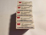 Winchester New Old Stock - .32 Remington Un-Primed Brass (100) Cases - 1 of 3