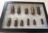 Civil War Ammunition Display in a Riker Box