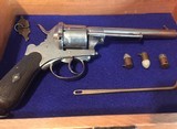 Civil War Model 1858 Lefaucheux 12 m/m Officers Revolver – Nickel Plated - 3 of 5