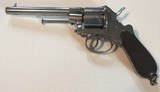 Civil War Model 1858 Lefaucheux 12 m/m Officers Revolver – Nickel Plated - 5 of 5