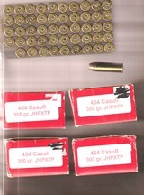 (250) Cartridges - New Manufacture - .454 Casull - 300Gr. JHPXTP