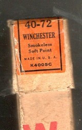2 P/C Box Winchester .40-72 - 12 Cartridges - For the Model 1895 - Image 3 of 5