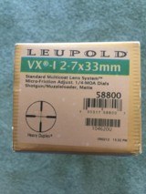 Leupold 2-7 x 33 Shotgun/Muzzle Loader Scope - 1 of 4