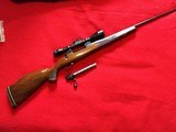 Weatherby Mark V , German manufacture in 270 Weatherby Magnum caliber, with German Weatherby scope - 1 of 9