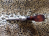 Smith & Wesson model 57with no dashes,,presentation case, 41 Remington Magnum,, 4 inch Nickel, like new - 5 of 8