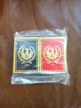Ruger playing cards marked 1983,
2 decks new unopened - 1 of 2