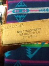 Ruger 357 Maximum Blackhawk ,new and unfired in the original box - 2 of 8