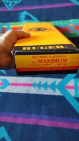 Ruger Blackhawk 357 Remington Maximum in 101/2 Bull Barrel, new in the box - 1 of 10