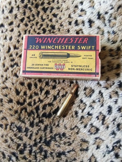 Winchester factory 220 Swift , antique - Image 1 of 1