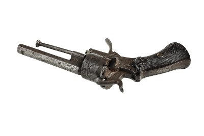 BELGIAN PINFIRE REVOLVER UNKNOWN - Image 3 of 4
