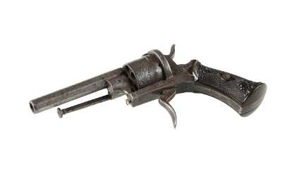 BELGIAN PINFIRE REVOLVER UNKNOWN - Image 4 of 4