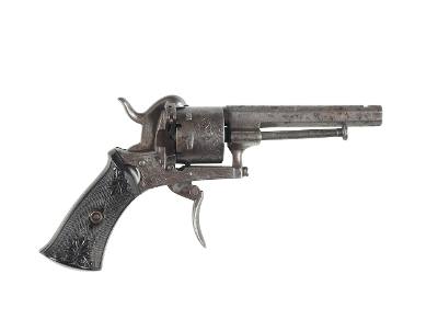 BELGIAN PINFIRE REVOLVER UNKNOWN - Image 1 of 4