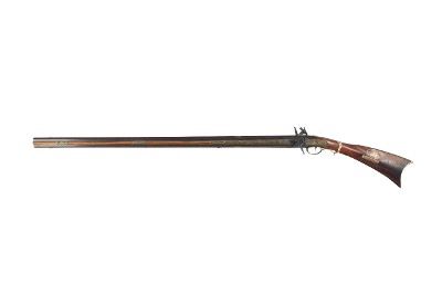 NICHOLAS HAWK SWIVEL BREECH FLINTLOCK UNKNOWN CALIBER - Image 3 of 11