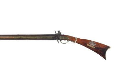 NICHOLAS HAWK SWIVEL BREECH FLINTLOCK UNKNOWN CALIBER - Image 6 of 11