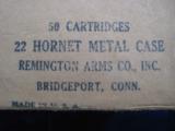 Remington 22 Hornet Cartridge Box Sealed - 7 of 7