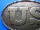 U.S. Civil War Cartridge Box Plate Non-Dug Original - 2 of 11