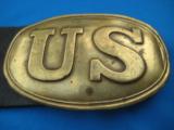 Civil War U.S. Buckle & Belt Original circa 1861 - 11 of 13