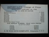 A.H. Fox Shotguns 1922 Original Catalog w/price list - 6 of 15