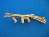 Thompson Submachine Gun Sterling Silver Pin by Tiffany & Co. NYC Rare - 2 of 5