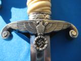 German WW2 Army Dagger WMW w/Deluxe Hanger & Bullion Portepee - 7 of 15