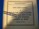 Basic Field Manual Colt 1917 .45 & S&W 1917 .45 Revolvers Circa 1941 War Department - 2 of 6
