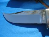 Fred Weber Custom Big Game Skinner Knife w/original sheath circa 1970's - 4 of 14