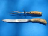Winchester Carving Set Rare 1920's Knife & Fork - 1 of 8