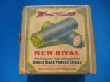 Winchester New Rival 12 Gauge 2 Piece Box Full w/Hazard Powder Co. Insert - 1 of 15