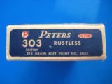 Peters Rustless 303 British Full Box 215 Grain SP - 3 of 9