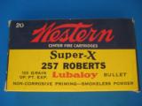 Western Super-X 257 Roberts Full Box 100 Grain OP PT EXP - 1 of 10