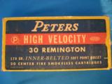 Peters High Velocity 30 Remington Rustless Full Box - 1 of 9