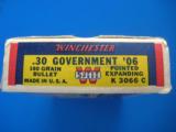 Winchester Super Speed 30 GOV'T 06 Full Box 180 gr. Exp.Pt. K Code - 3 of 9