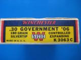 Winchester Silvertip 30 Gov't. 06 Bear Box Full Mint 180 gr. - 4 of 9