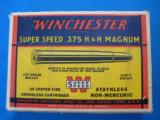 Winchester Super Speed 375 H&H Magnum Full Box 270 gr. SP - 1 of 10
