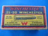 Winchester 25-20 Full Box Staynless 86 gr. SP - 1 of 9