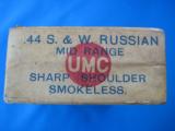 UMC 44 S&W Russian 2 Piece Cartridge Box Full & Sealed - 3 of 6