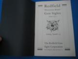 Redfield Sights Catalog circa 1934 - 2 of 4