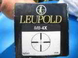 Leupold M8 4X Rifle Scope w/Stoney Point Elevation Knob Duplex Reticle w/Original Box - 2 of 7